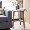 Gallery Direct Madrid Oak Round Side Table 50x50x58