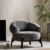 Gallery Direct Ardo Anthracite Fabric Armchair – Modern Gallery Direct Ardo Anthracite Fabric Armchair – Modern