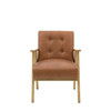 Gallery Direct Blackhall Brown Leather Armchair – Modern