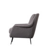 Gallery Direct Brompton Dark Grey Linen Armchair – Modern Gallery Direct Brompton Dark Grey Linen Armchair – Modern