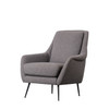 Gallery Direct Brompton Dark Grey Linen Armchair – Modern Gallery Direct Brompton Dark Grey Linen Armchair – Modern