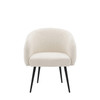 Gallery Direct Bugatti Off White Fabric Armchair – Modern Gallery Direct Bugatti Off White Fabric Armchair – Modern