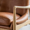Gallery Direct Carrera Brown Leather Armchair – Modern Gallery Direct Carrera Brown Leather Armchair – Modern