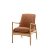 Gallery Direct Carrera Brown Leather Armchair – Modern Gallery Direct Carrera Brown Leather Armchair – Modern