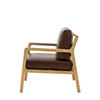 Gallery Direct Cortona Antique Brown Leather Armchair – Modern Gallery Direct Cortona Antique Brown Leather Armchair – Modern