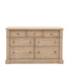 Gallery Direct Vancouver Natural Oak 7 Drawer Chest 1500x485x910