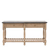 Gallery Direct Vancouver Natural Oak 2 Drawer Console 1650x450x840