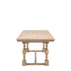 Gallery Direct Vancouver Natural Oak Ext Dining Table 2000/ 2500x1000x750