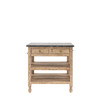 Gallery Direct Vancouver Natural Oak Kitchen Island 900x740x925