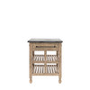Gallery Direct Vancouver Natural Oak Kitchen Island 900x740x925