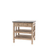 Gallery Direct Vancouver Natural Oak Kitchen Island 900x740x925
