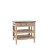 Gallery Direct Vancouver Natural Oak Kitchen Island 900x740x925