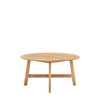 Gallery Direct Madrid Oak Round Coffee Table 80x80x40