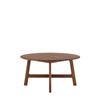 Gallery Direct Madrid Walnut Round Coffee Table 80x80x40 Gallery Direct Madrid Walnut Round Coffee Table 80x80x40
