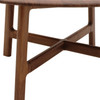 Gallery Direct Madrid Walnut Round Coffee Table 80x80x40 Gallery Direct Madrid Walnut Round Coffee Table 80x80x40