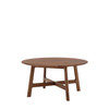 Gallery Direct Madrid Walnut Round Coffee Table 80x80x40 Gallery Direct Madrid Walnut Round Coffee Table 80x80x40
