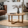 Gallery Direct Craft Natural Oak Round Coffee Table