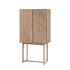 Gallery Direct Craft Smoked Oak Cocktail Cabinet