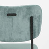 Counter Chair Grey Blue Velvet - Benson
