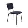 Dining Chair Dark Blue Velvet - Benson