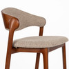 Counter Chair Dark Wood & Beige - Babington