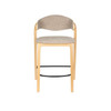 Counter Chair Light Wood & Beige - Babington