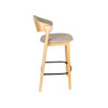 Counter Chair Light Wood & Beige - Babington