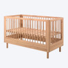 Solid Oak Premium Baby & Toddler Adjustable Cot Bed 70x140cm - Forrest