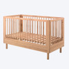 Solid Oak Premium Baby & Toddler Adjustable Cot Bed 70x140cm - Forrest