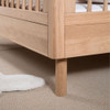 Solid Oak Premium Baby & Toddler Adjustable Cot Bed 70x140cm - Forrest