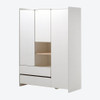 Kids Wardrobe White Scandi Style 3-Door