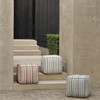 Ethnicraft Zahara Striped Outdoor Pouf - Grey