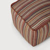 Ethnicraft Zahara Striped Outdoor Pouf - Terracotta