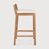 Ethnicraft Jack Teak Outdoor Bar Chair - Off White