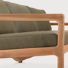 Ethnicraft Teak Outdoor 3 Seat Sofa Jack Green Cushions