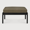 Ethnicraft Black Outdoor Footstool Jack Green
