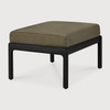 Ethnicraft Black Outdoor Footstool Jack Green