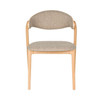 Dining Chair Light Wood & Beige - Babington
