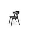 Ethnicraft Bok Dining Chair Black With Black Leather