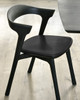 Ethnicraft Bok Dining Chair Black With Black Leather