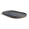 Ethnicraft Graphite Organic Oblong Glass Tray
