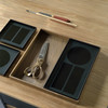 Ethnicraft Charcoal Desk Organiser