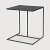 Triptic Side Table - Lava Black