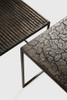 Cracked Stone Pentagon Nesting Coffee Table Set - Lava
