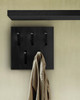 Ethnicraft Utilitile Oak Wall Coat Rack - Black