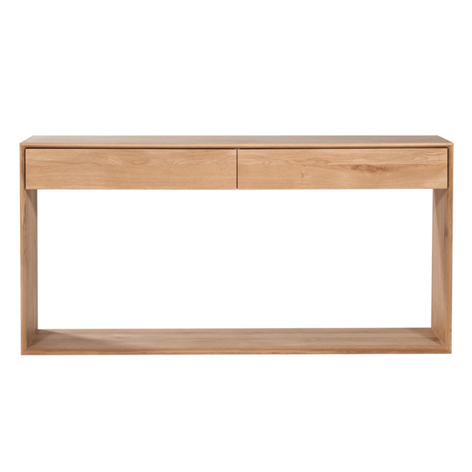 Ethnicraft Solid Oak Console Table Nordic