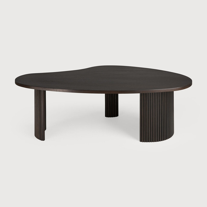 Ethnicraft Mahogany Boomerang Dark Brown Coffee Table