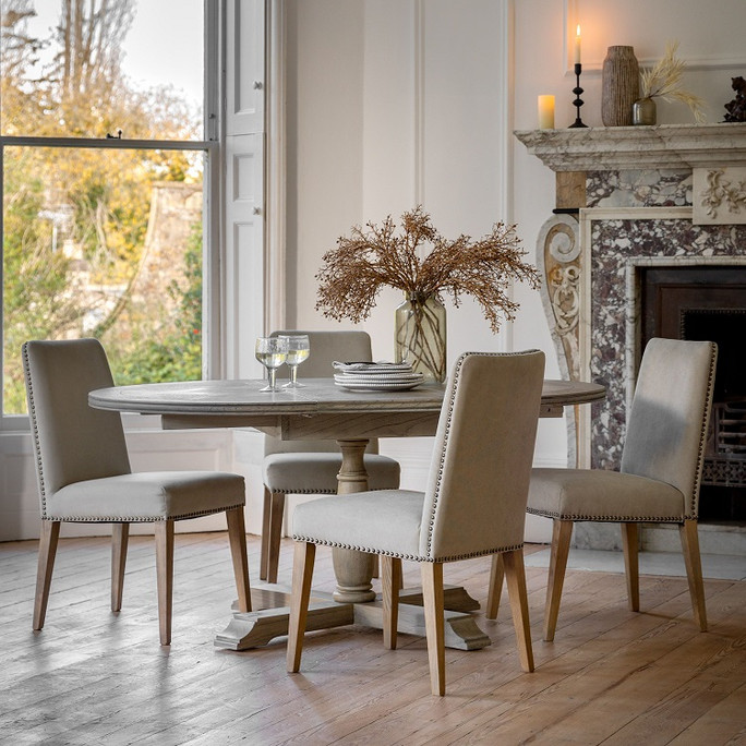 Mustique Round Extending Dining Table Hudson Living