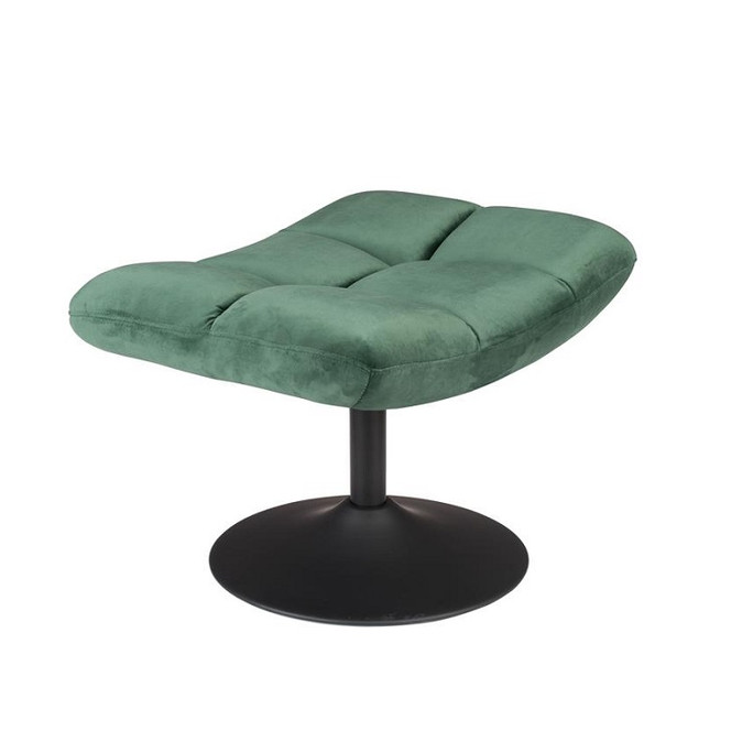Dutch Bone Luxe Velvet Bar Foot Stool -  Green