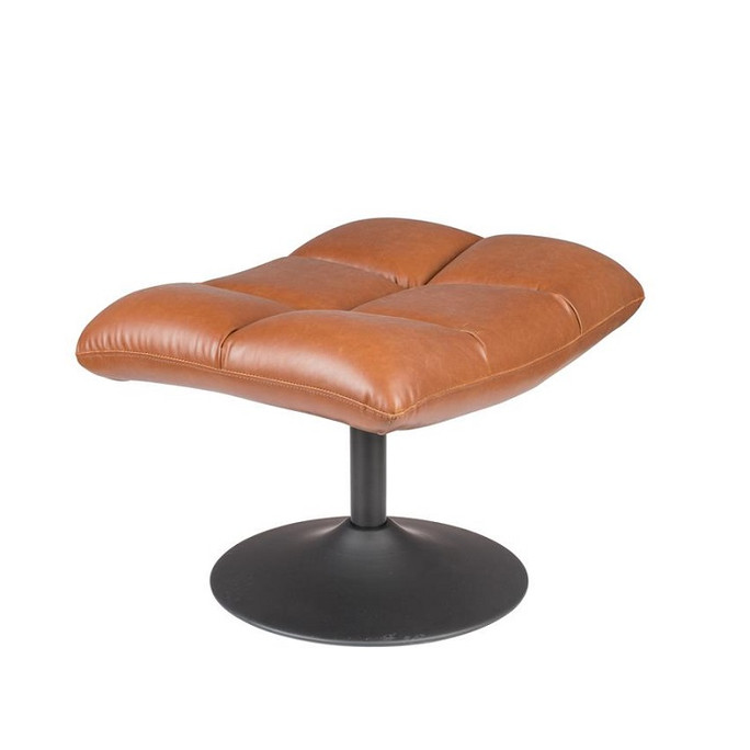 Dutch Bone Luxe Velvet Bar Foot Stool -  Vintage Brown